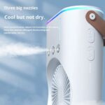 Double-ended Spray Fan (Rechargeable with Humidifier & RGB Light) - Image 3