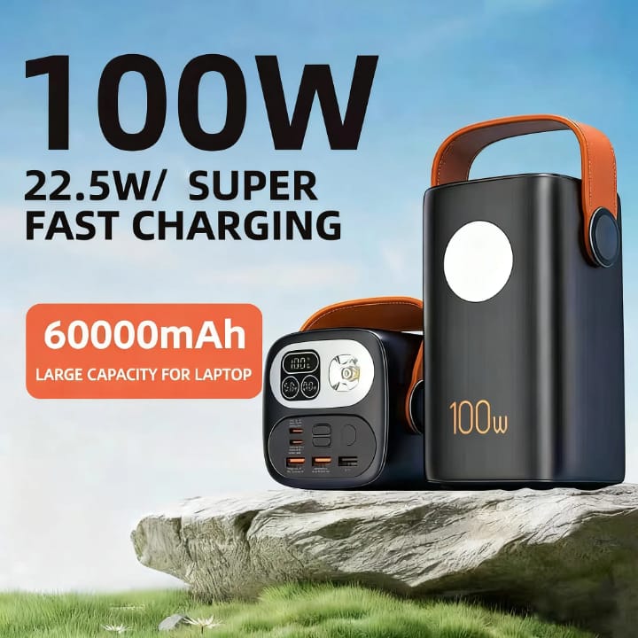 WhatsApp Image 2026-06-09 at 7.51.56 AM Hoco. 60000mAh 100W Super Fast Charging Power Bank. - Image 1