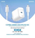 Anker 313 Combo 45W Fast Charger 2.0 for Samsung also PPS/PD/IQ3 Support White - Image 3