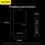 Awei P13K 20000mAh Fast Charging Power Bank - Image 2