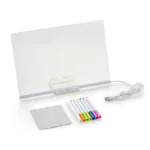 LED Acrylic Message Board with 7 Color Pens (15×15cm) - Image 2