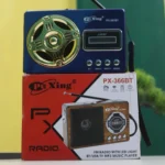 Pu Xing PX-366BT Portable Bluetooth FM Radio with LED Light - Image 2